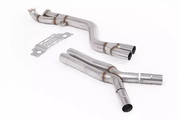 Milltek Single 102Mm Non-Resonated Mid-Pipe With X-Pipe For Bmw G87 M2 1