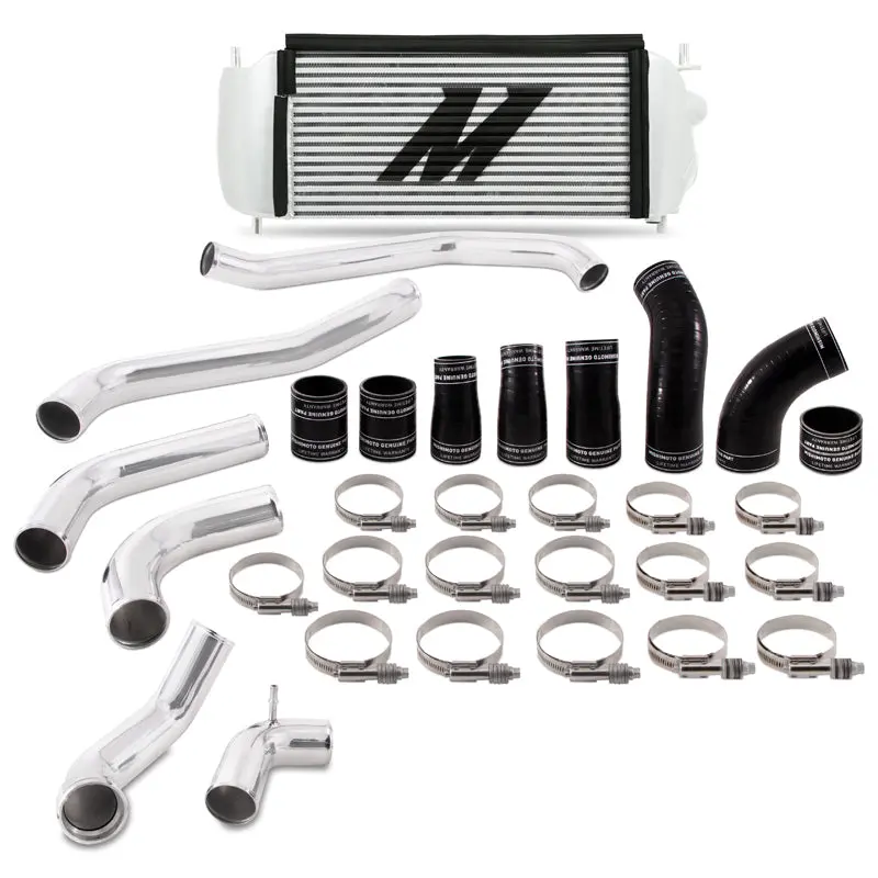 Mishimoto 2017+ Ford F150 3.5L Ecoboost Performance Intercooler Kit - Silver Cooler Polished Pipes 1