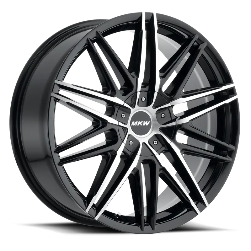 Mkw M124 Wheel 6Lug Gloss Black Machined Face 22X9-1000 1