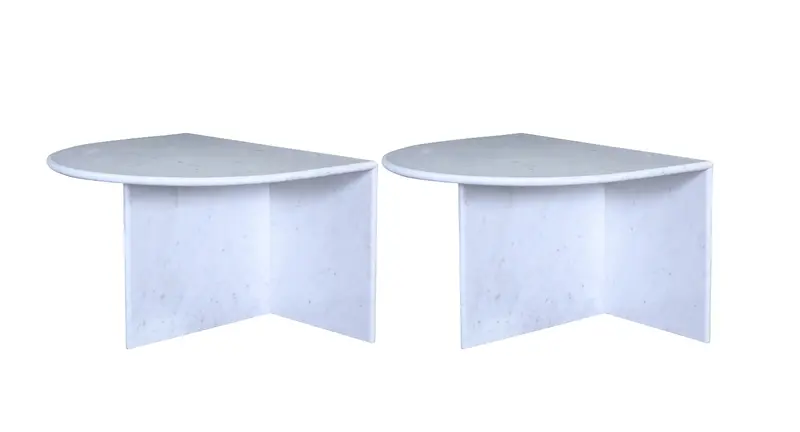 Modena Marble Coffee Table Set - Matthew Izzo Collection 1