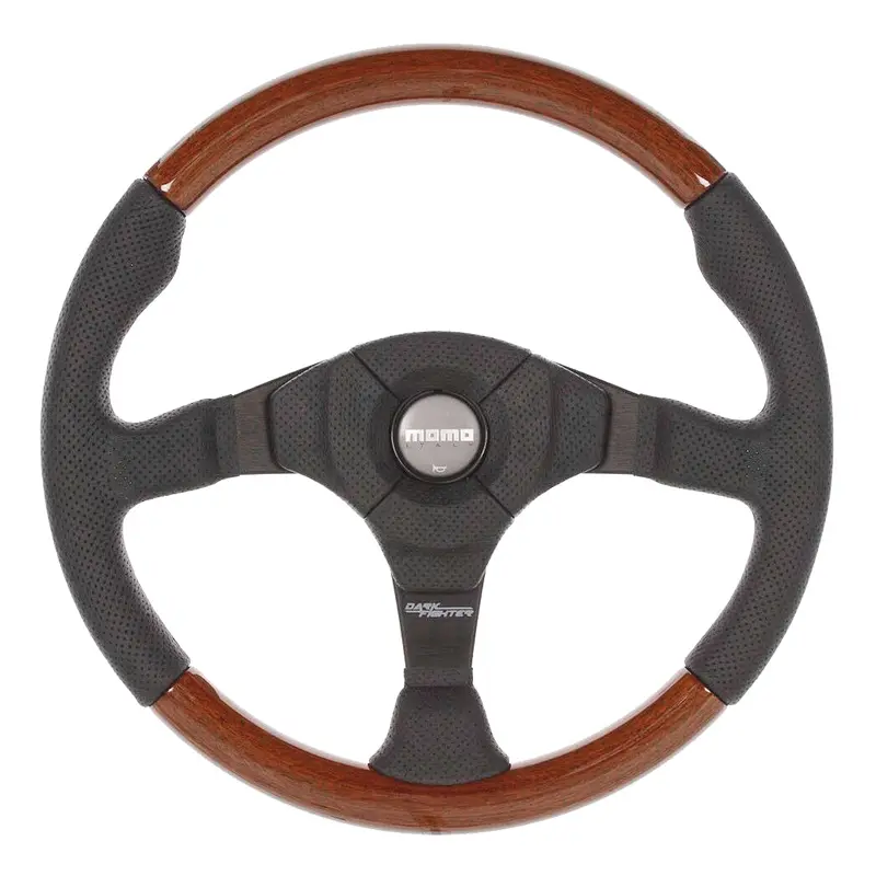Momo Dark Fighter Wood Steering Wheel - 350Mm 1