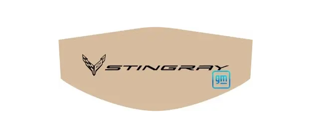 Mono-Black Stingray Flags C8 Trunk Cover Convertible Or Coupe 2