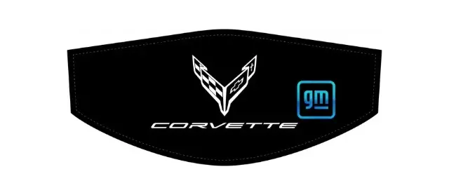Mono-White Corvette Flags C8 Trunk Cover Convertible Or Coupe 1