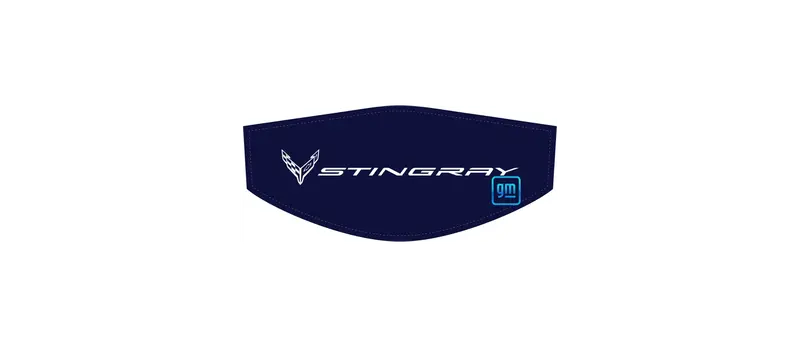 Mono-White Stingray Flags C8 Trunk Cover Convertible Or Coupe 1
