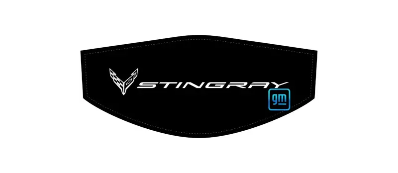 Mono-White Stingray Flags C8 Trunk Cover Convertible Or Coupe 1