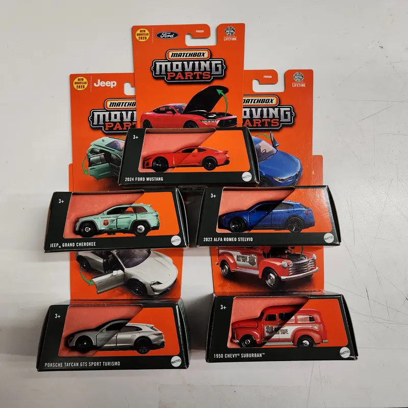 Moving Parts Complete 5 Car Set Case A * 2025 Matchbox Moving Parts 1