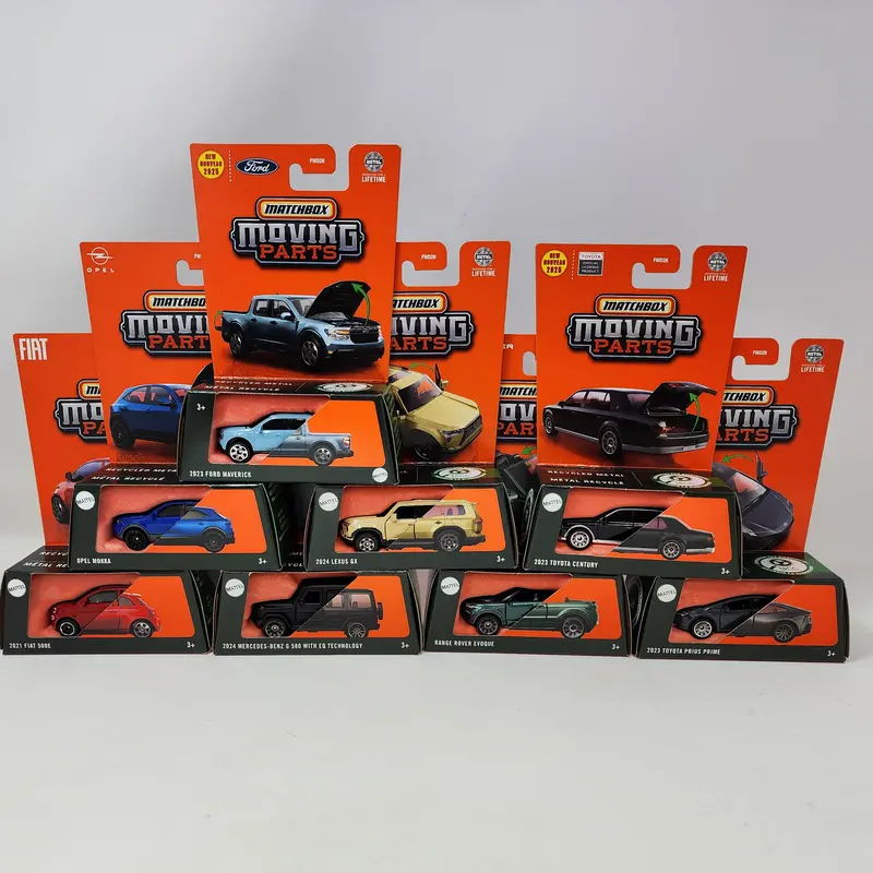 Moving Parts * Complete 8 Car Set Case B * 2025 Matchbox Moving Parts Case B 1