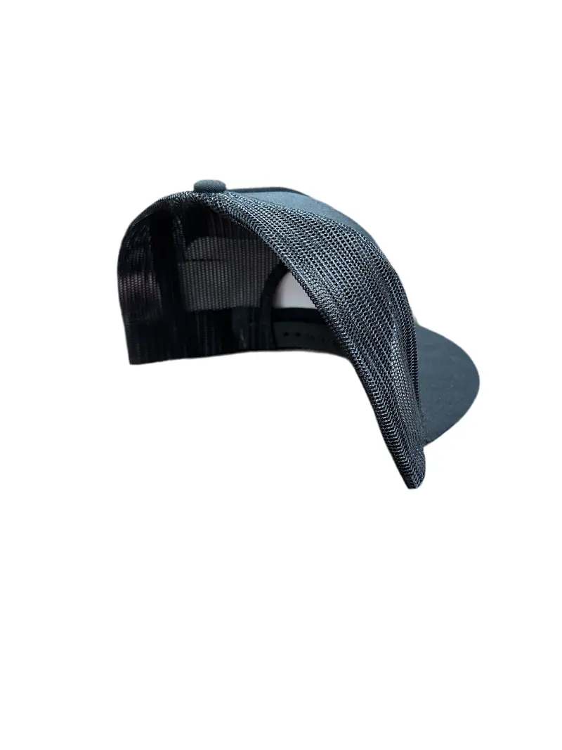 Mtw Billets High-Profile 5-Panel Flat Visor Snapback Trucker Hat | Yp Classics Yupoong | Black With White Letters 2
