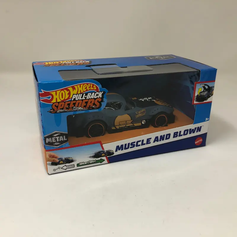 Muscle And Blown * 2023 Hot Wheels Pull-Back Speeders 1:43 Scale 1