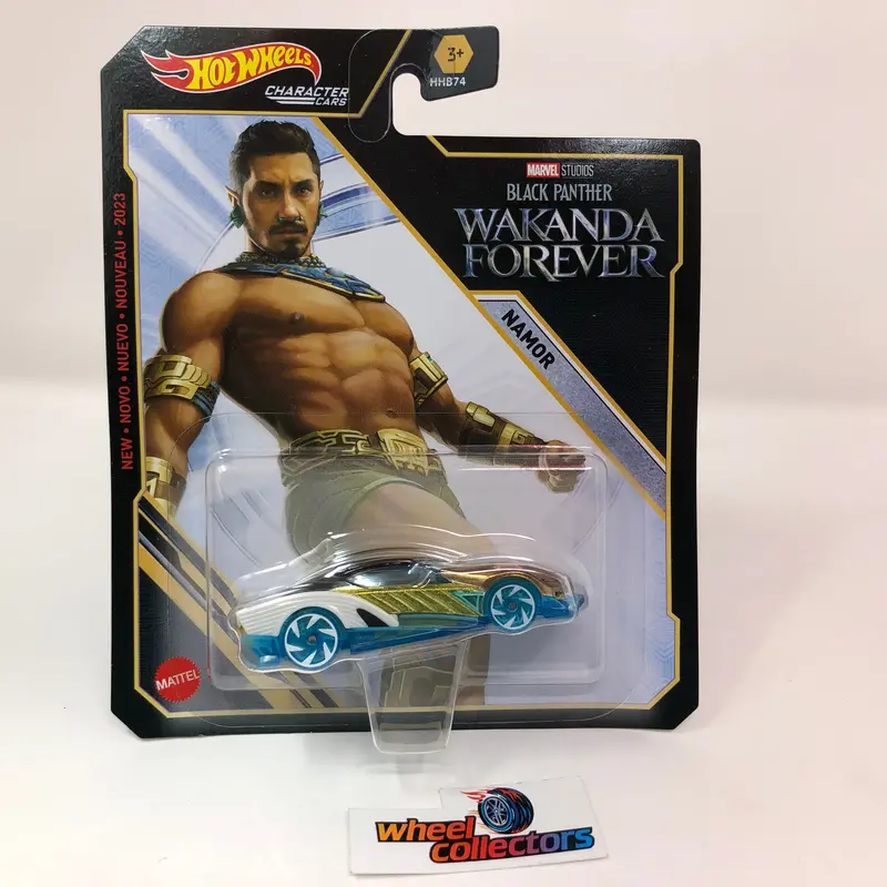 Namor * Hot Wheels Marvel Character Cars Wankanda Forever Black Panther 1
