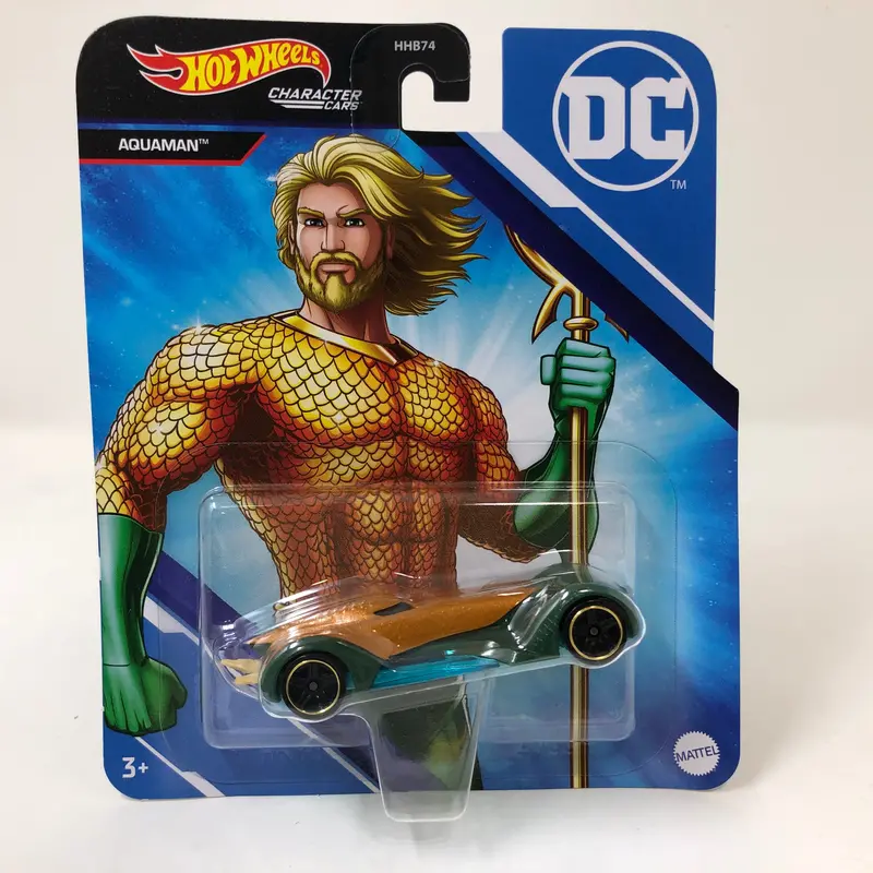 New!  Aquaman Dc Comics * 2023 Hot Wheels Character Cars Dc 1