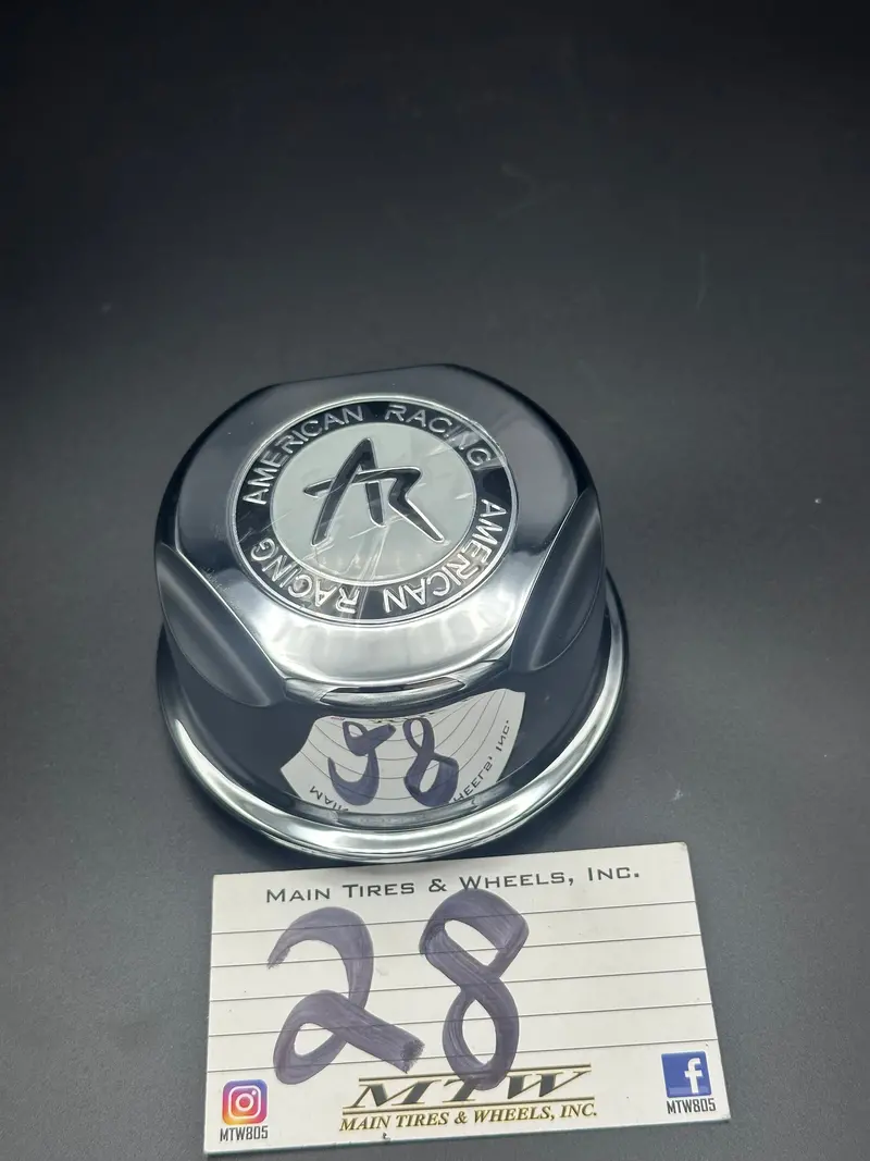New Ar American Racing Wheel Snap-On Center Hub Cap 1307100S Chrome 1