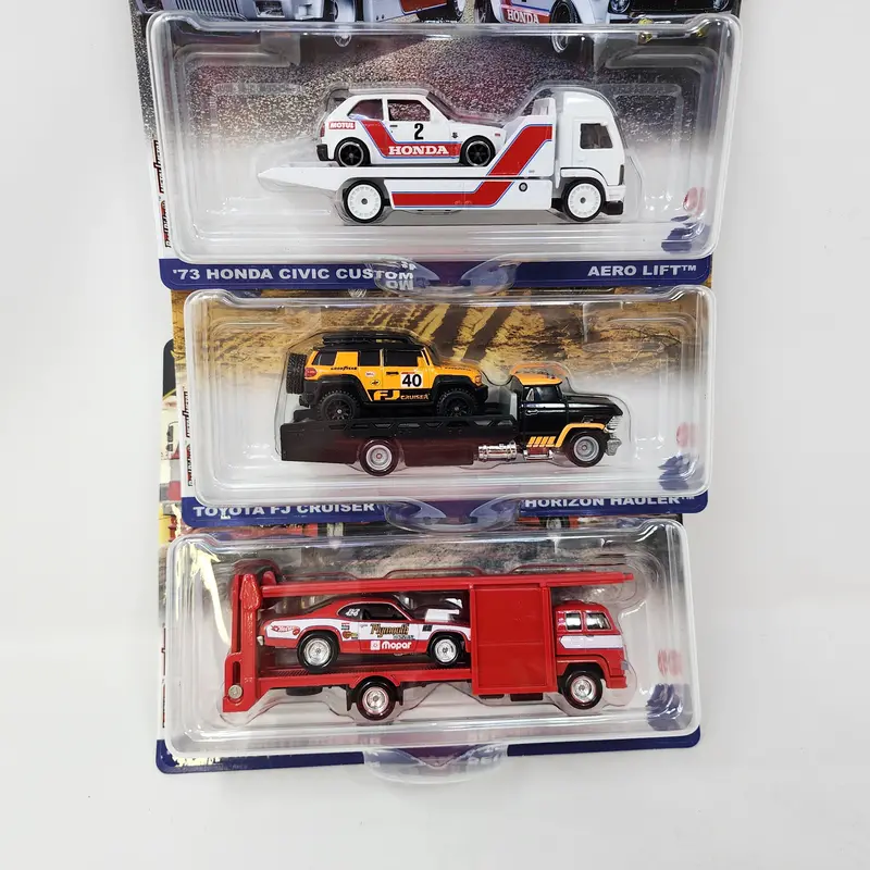 New! Complete 3 Car Set Case G * 2025 Hot Wheels Team Transport Fj Crusier, Honda, Duster 2