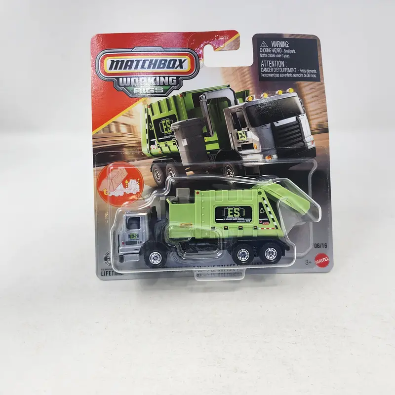 New!!  Garbage King Xl 6/16 * 2025 Matchbox Working Rigs Case G 1