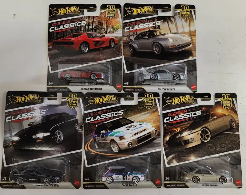 New!  Modern Classics * 5 Car Set * 2026 Hot Wheels Car Culture Modern 1