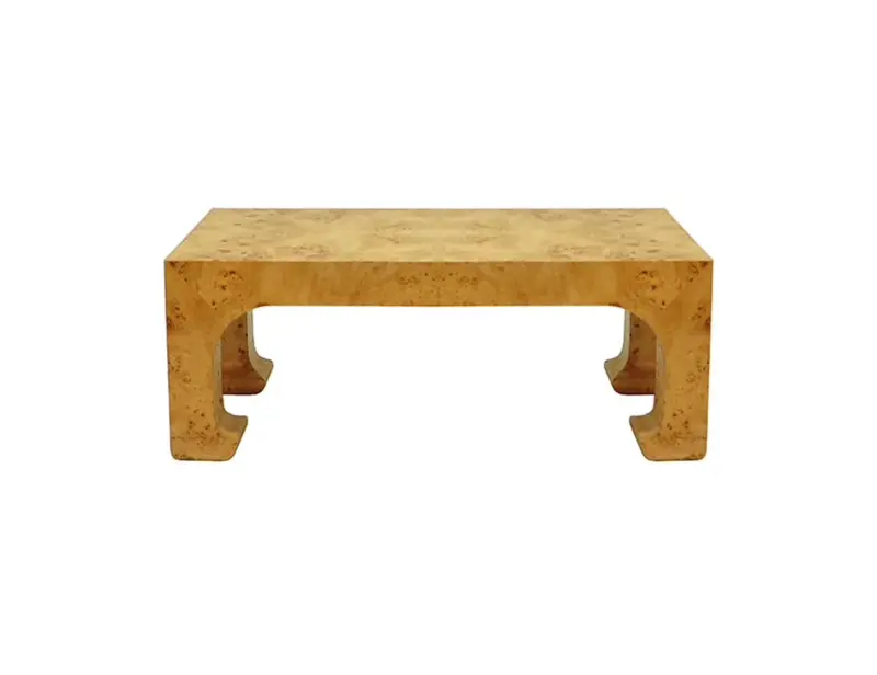 Nicola Light Burl Wood Coffee Table 1