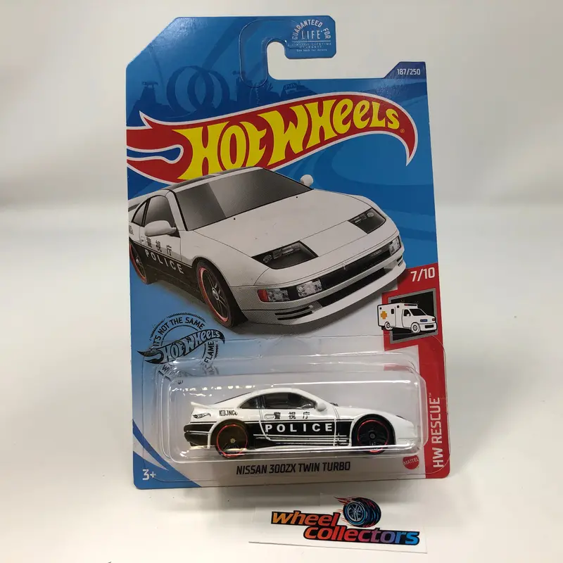 Nissan 300Zx Twin Turbo #187 Police * White * 2020 Hot Wheels 1