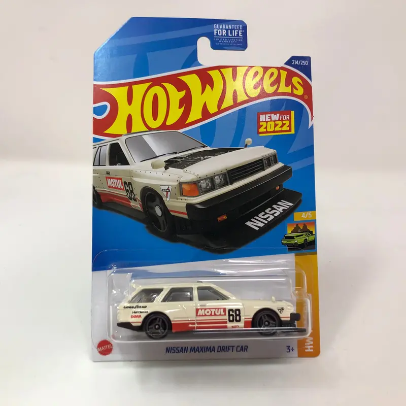 Nissan Maxima Drift Car #214 * White * 2022 Hot Wheels 1