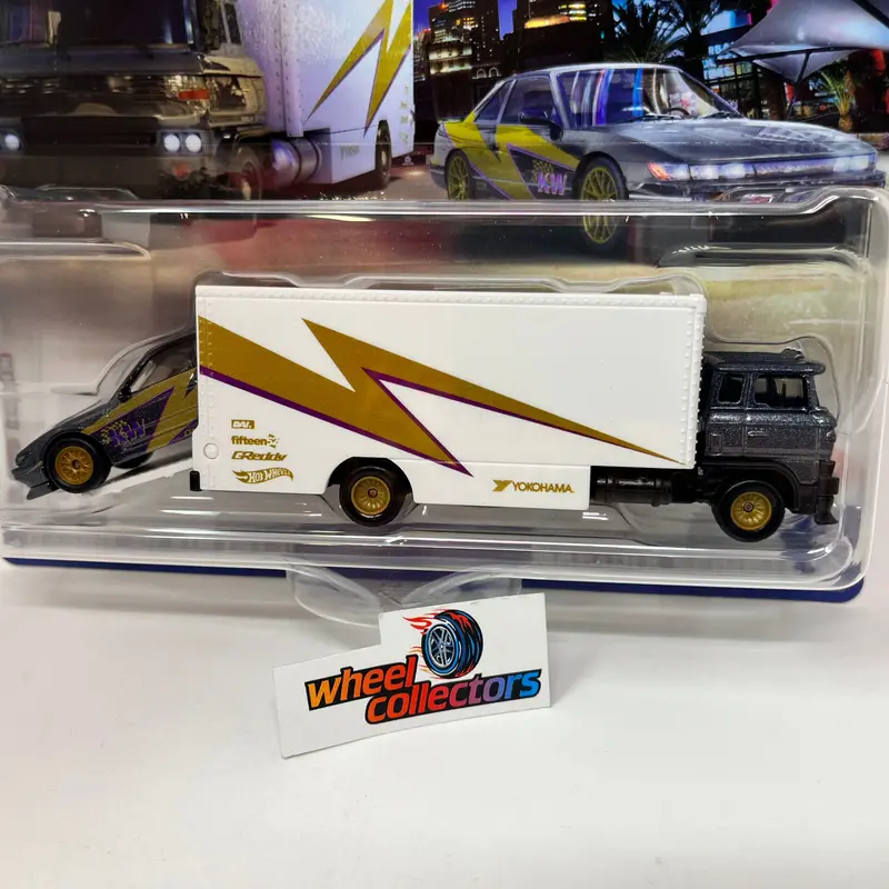 Nissan Silvia S13 & Sakura Sprinter * 2023 Hot Wheels Team Transport Car Culture Case T 2