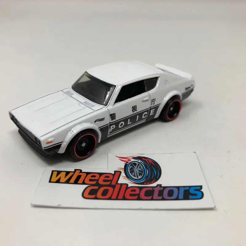 Nissan Skyline 2000 Gt-R Police * White * Hot Wheels Loose 1:64 Scale 1