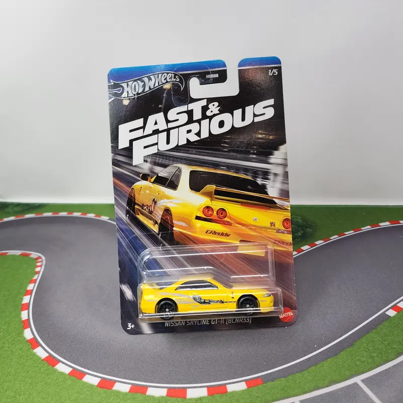 Nissan Skyline Gt-R Bcnr33 * Yellow * Hot Wheels Fast & Furious 1
