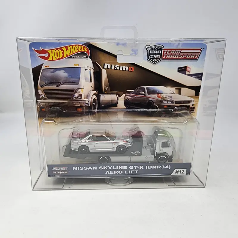 Nissan Skyline Gt-R Bnr34 & Aero Lift * Hot Wheels Team Transport Car Culture 1