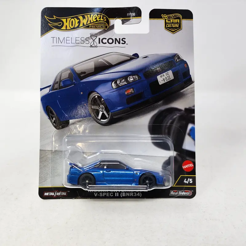 Nissan Skyline Gt-R V-Spec * Blue * 2025 Hot Wheels Car Culture Timeless Icons Case N 1