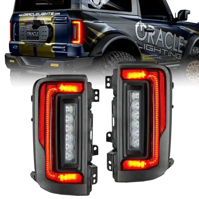 Oracle 21-23 Ford Bronco Flush Style Led Taillights - Tinted 1
