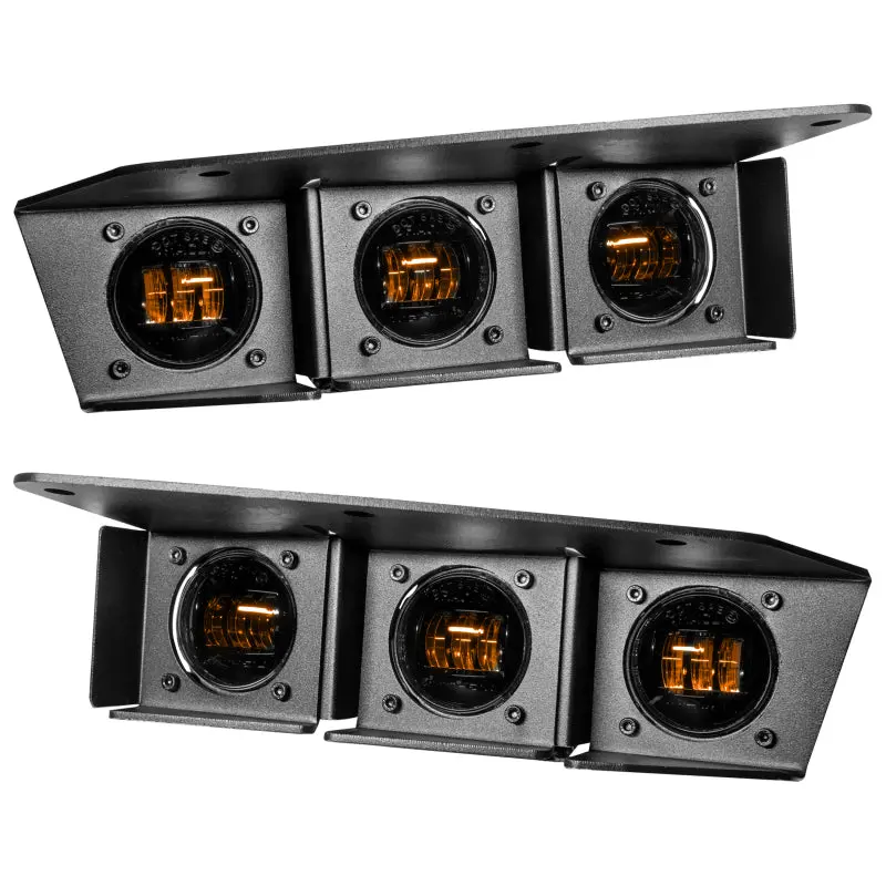 Oracle High 21-22 Ford Bronco Triple Led Fog Light Kit For Steel Bumper 1