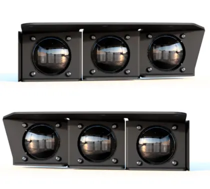 Oracle Lighting 2021-2024 Ford Bronco Triple Led Fog Light Kit For Steel Bumper - White 1