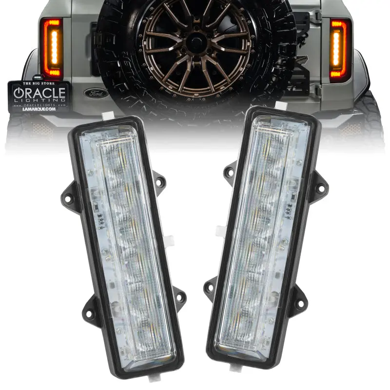 Oracle Lighting 21-23 Ford Bronco Dual Function Reverse Led Flush Taillight - Amber/Wht 1