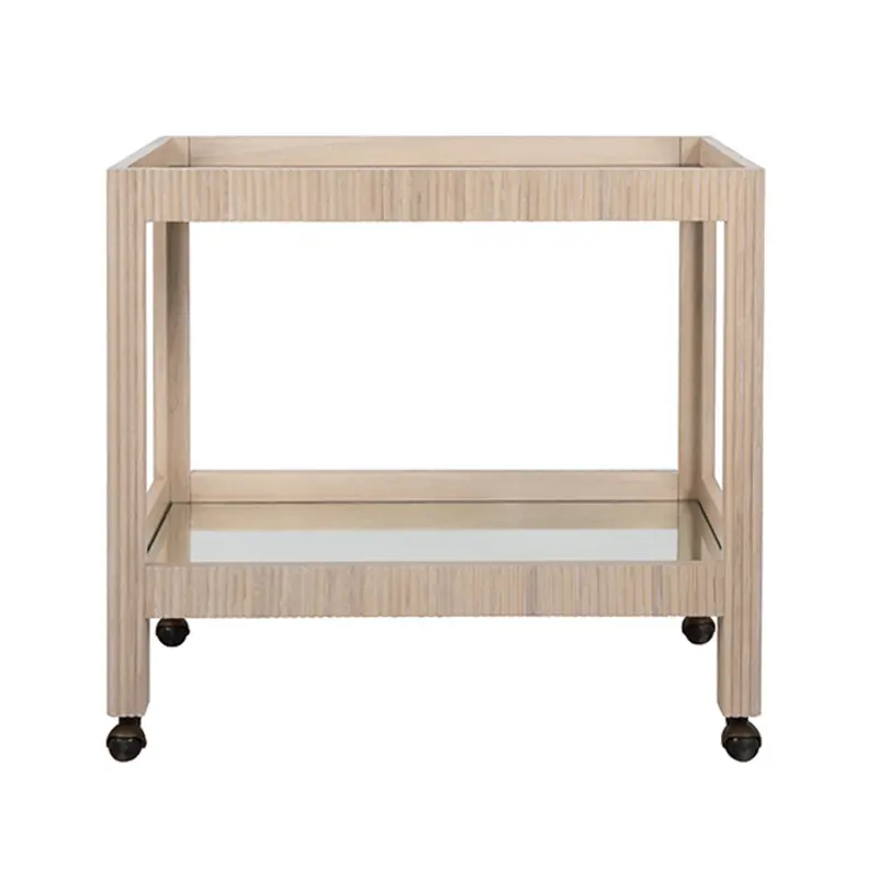 Otis Cerused Oak Bar Cart 1