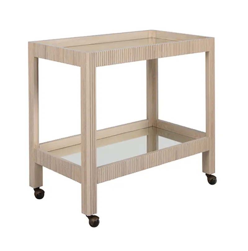 Otis Cerused Oak Bar Cart 2
