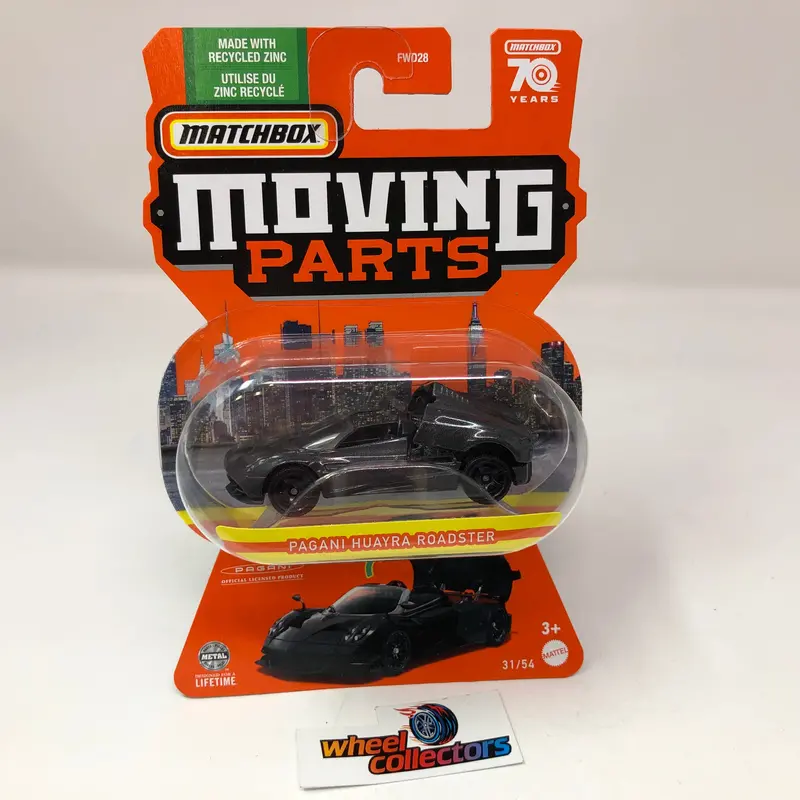 Pagani Huayra Roadster * Dark Grey * 2023 Matchbox Moving Parts Case B 1