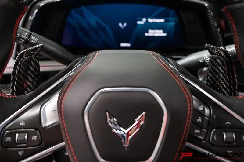 Paragon C8 Corvette Carbon Fiber Paddle Shifter Covers 1
