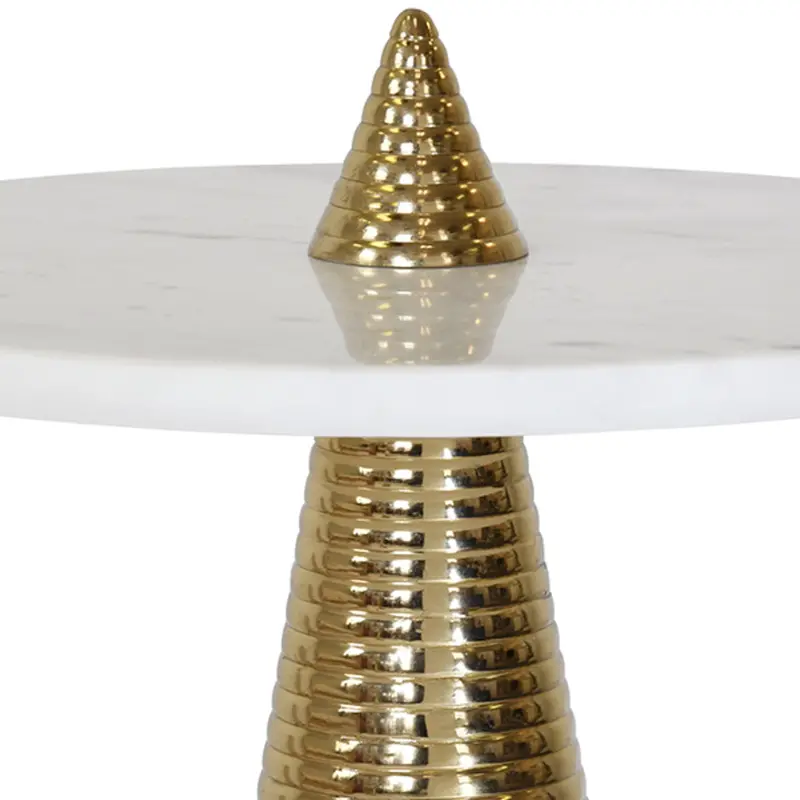 Pasha Brass & Marble Side Table 2