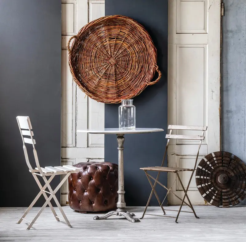 Patisserie Marble And Cast Iron Silver Base Cafe Table 1