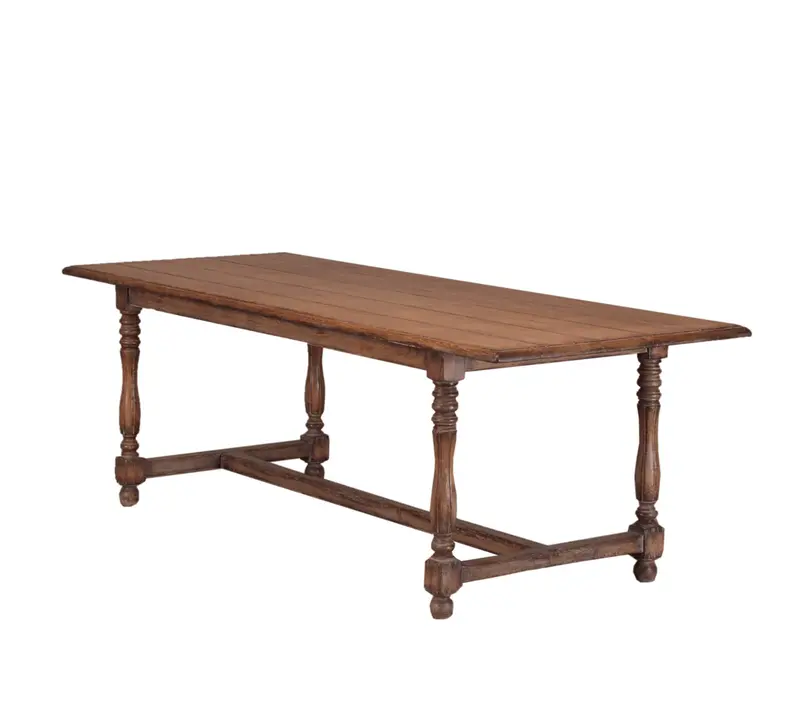 Pembroke 90" Pine Wood Farmhouse Dining Table - Matthew Izzo Collection 1