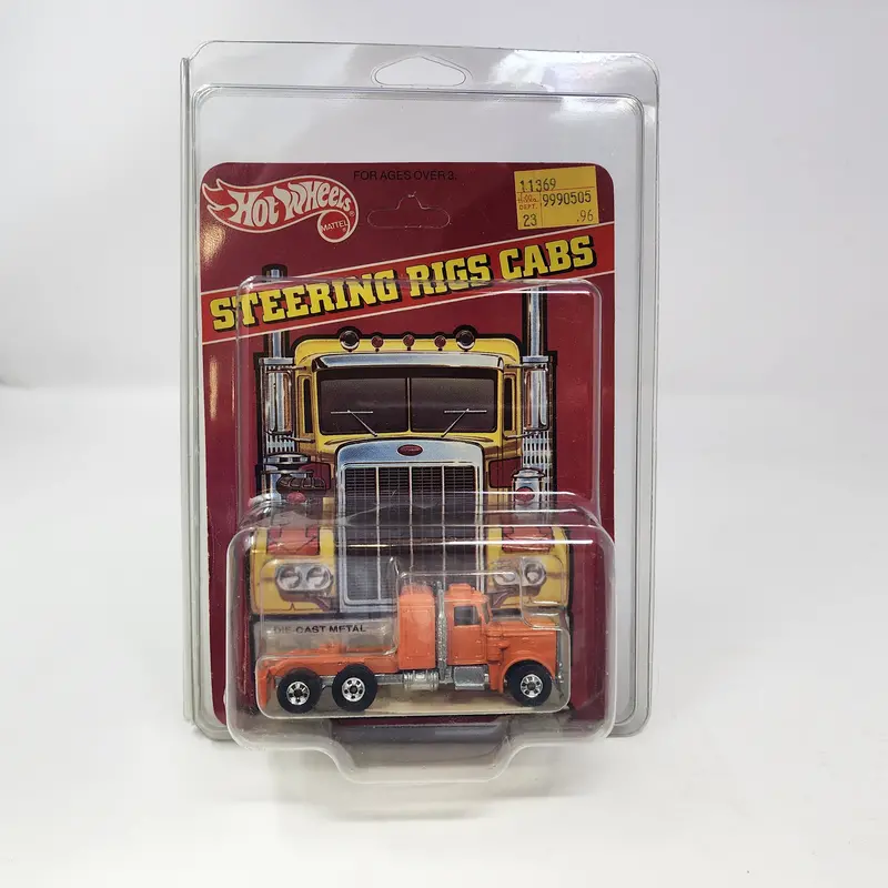Peterbilt No 5672 * Orange * 1982 Hot Wheels Hong Kong Steering Rigs 1