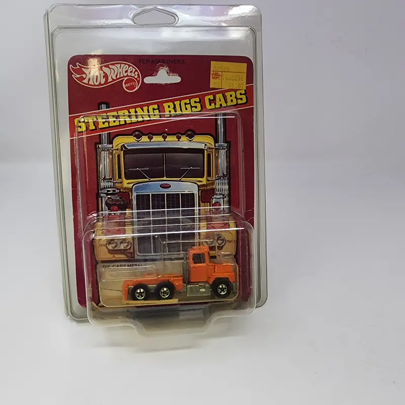 Peterbilt No 5672 * Orange * 1982 Hot Wheels Hong Kong Steering Rigs 1