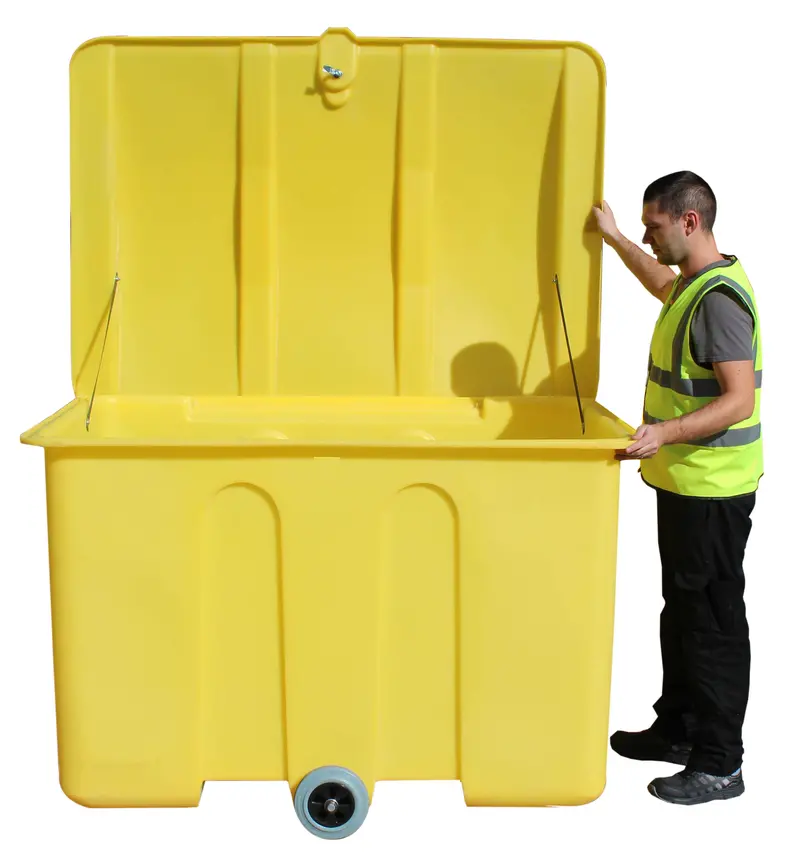Poly Storage Bin On Wheels (With 1400Ltr Capacity) - Psb3w 1