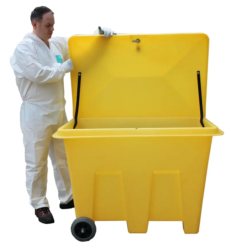 Poly Storage Bin On Wheels (With 350Ltr Capacity) - Psb1w 1