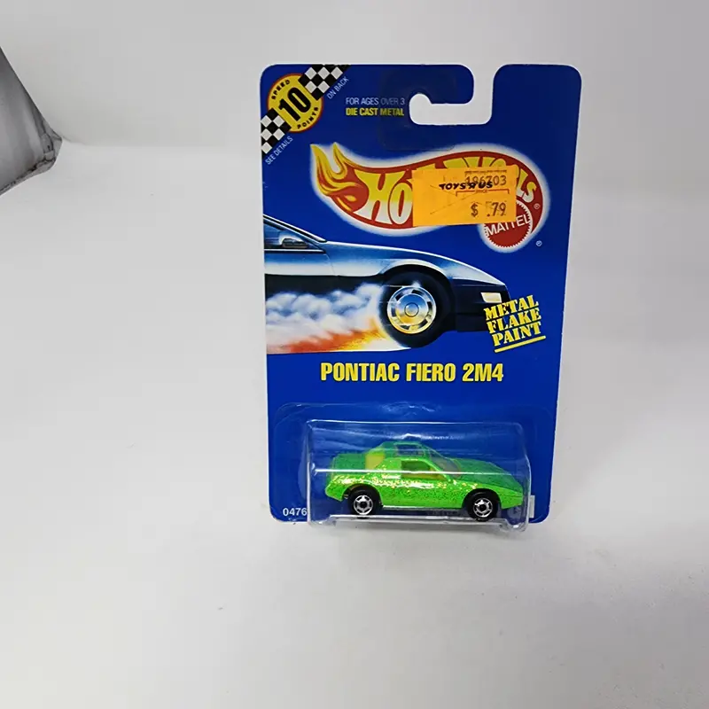 Pontiac Fiero 2M4 #181 * Green * Hot Wheels Blue Card 1