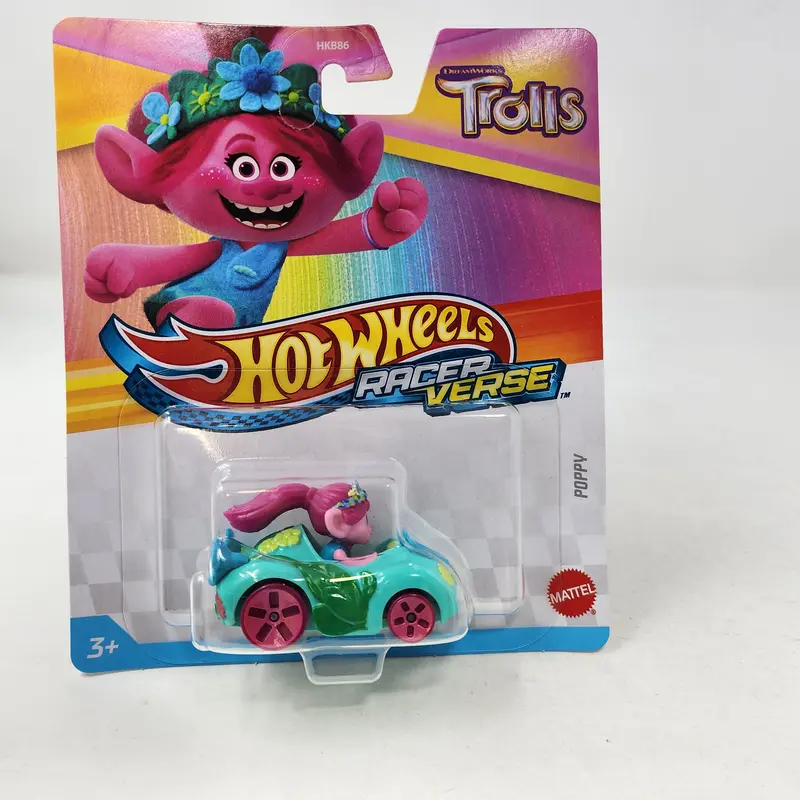 Poppy * 2025 Hot Wheels Racer Verse New! Case F * Trolls Dream Works 1