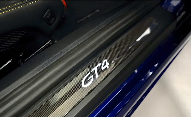 Porsche 718 Cayman Gt4 Carbon Fibre Entry Sill Guard Set Original 1