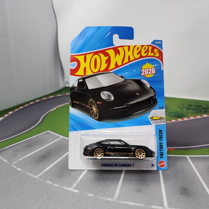 Porsche 911 Carrera T #15 * Black * 2026 Hot Wheels 1