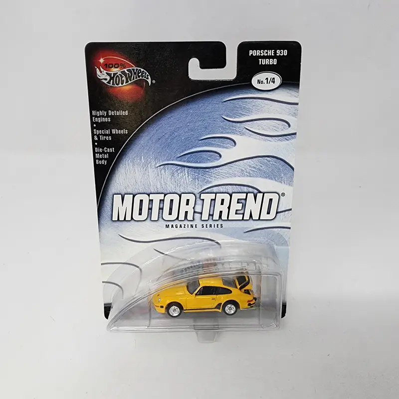 Porsche 930 Turbo * Yellow * Hot Wheels 100% Motor Trend 1