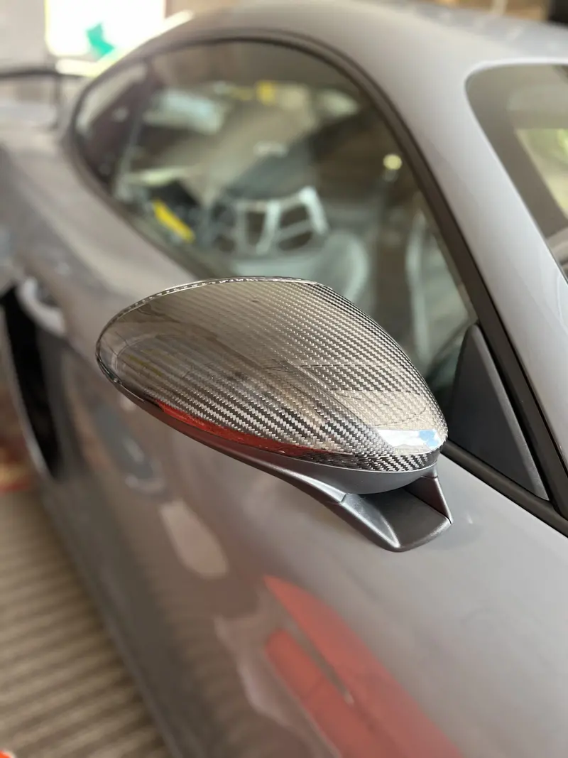 Porsche Carbon Fibre Mirror Cover Replacements 718 Cayman Gt4 Rhd 1