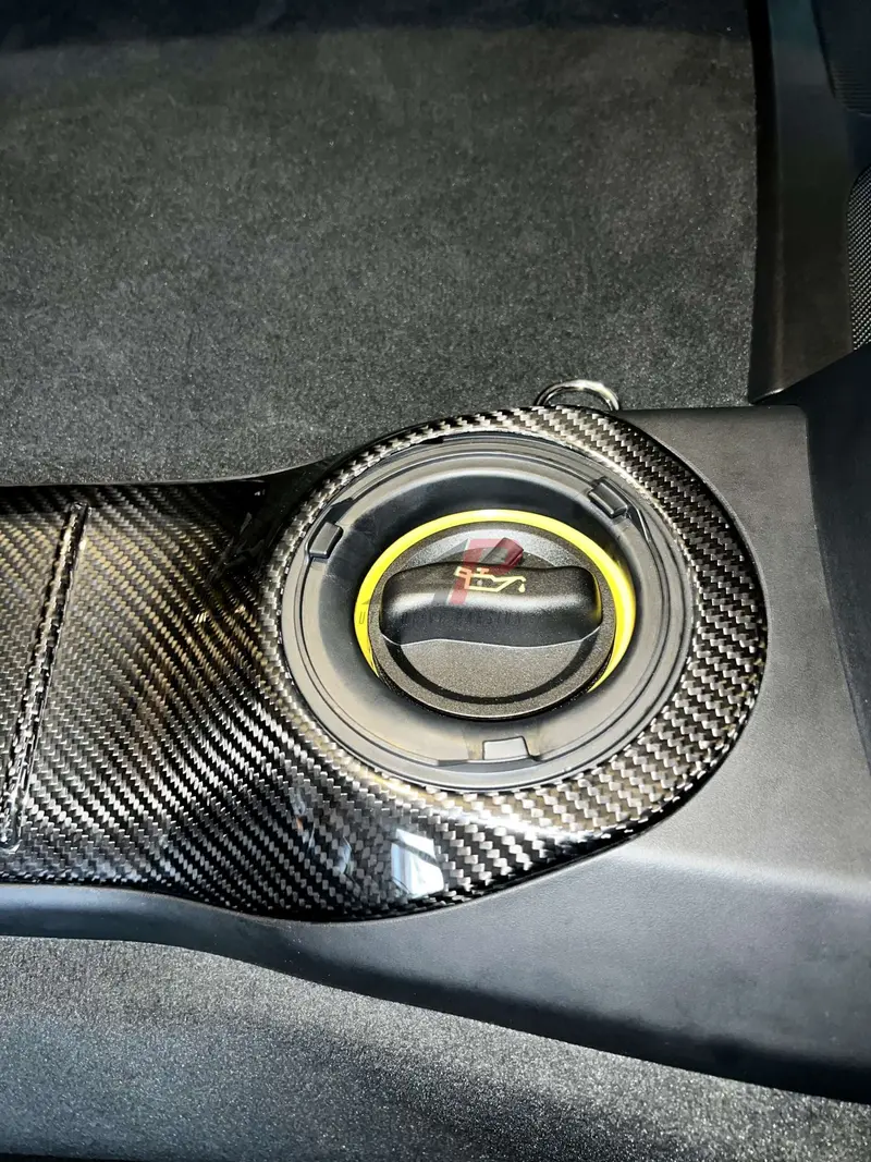 Porsche Cayman 981/718 Carbon Engine Cover & Bulkhead Brace Bar 1