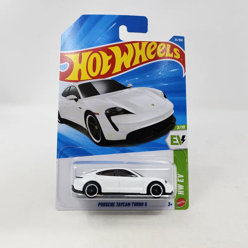 Porsche Taycan Turbo S #34 * White * 2026 Hot Wheels Case B 1